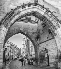 Prag Karlsbrücke Abendstimmung